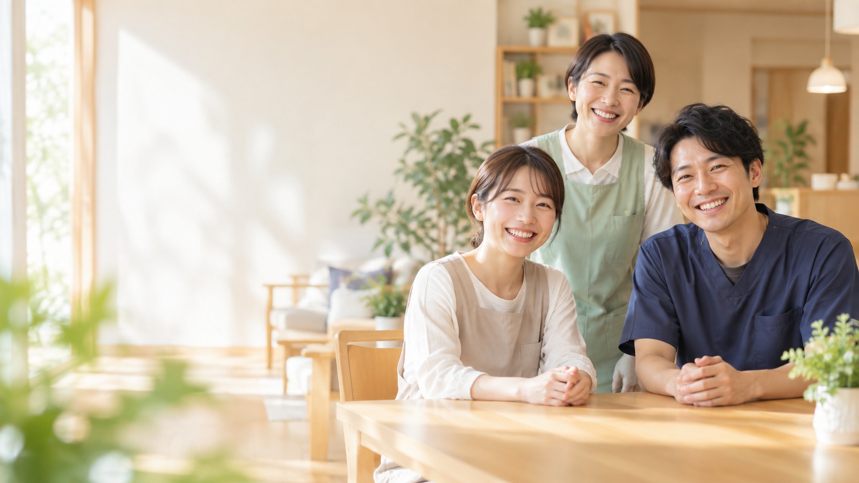 スタッフがチームで働くイメージ